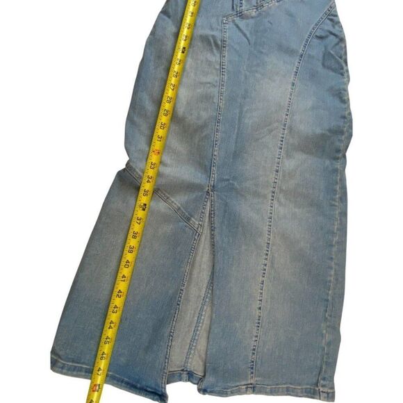 Zara Womens Denim Midi Jean Dress Size S Blue Short Sleeve Slit 7227/082 NWOT - Picture 6 of 9